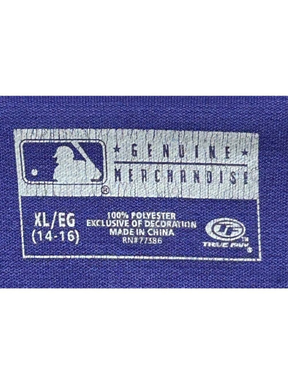 Colorado Rockies Black & Purple MLB Jersey XL Youth True Fan Series Baseball Fan - Picture 2 of 8